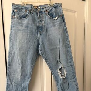 Levi's Light Blue Straight Leg Jeans